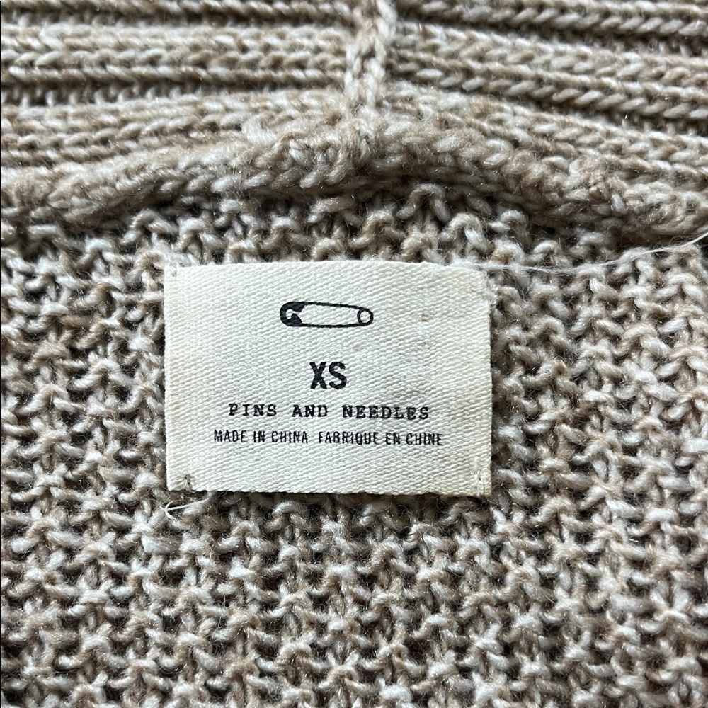 Pins & Needles Chunky Crewneck Sweater in Taupe